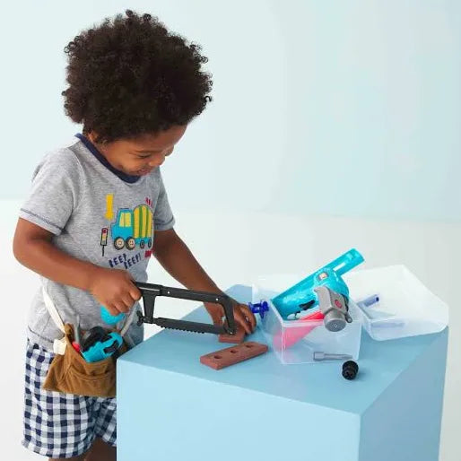 Mud Pie Kids First Tool Box in Blue | Plastic