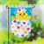 Polka Dot Easter Egg Applique Garden Flag
