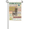Porch Rules Suede Garden Flag By Evergreen