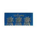 Sassafras Switch Mat Gold Pineapple Welcome Friends  by Evergreen - D & D Collectibles