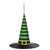 Striped Witch Hat Chasing Light Hanging Décor by Evergreen