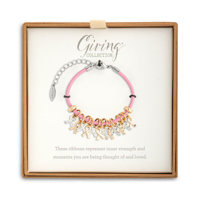 Giving Bracelet - Pink Ribbons by Demdaco