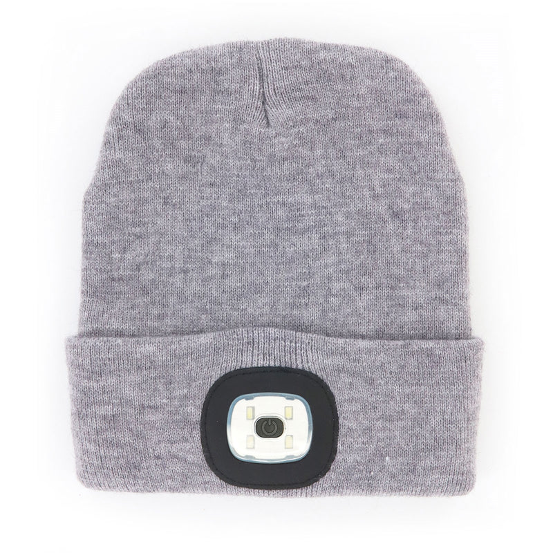 Night Scope Rechargeable LED Beanies - Gray
