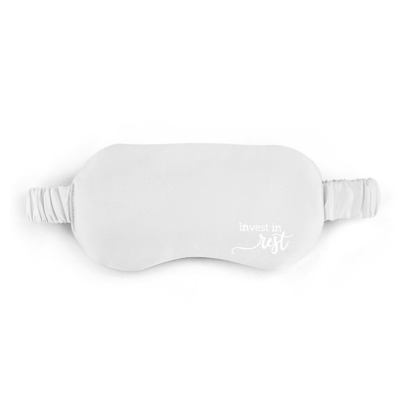 Satin Eye Mask Gray Invest In Rest by Demdaco